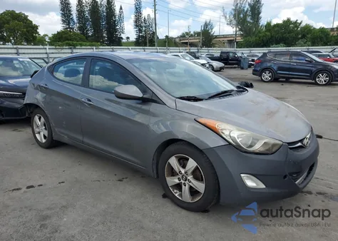 2012 Hyundai Elantra Gls z USA, uszkodzony, nr VIN 5NPDH4AE7CH087804